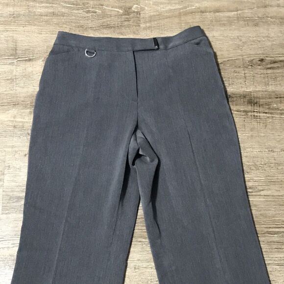 Jones New York Dress Pants ~ Sz 10 ~ Gray ~ High Rise ~ 32" Inseam - Picture 3 of 6